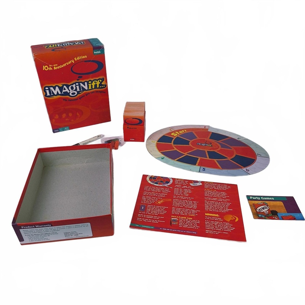 Imaginiff 10th Anniversary Edition Buffalo Games 12+ 3-8 Players (Missing Parts)